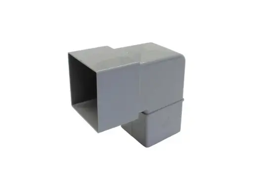 [BV808G] PVC bend dia 80 87° square gray