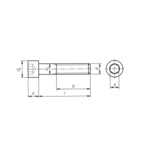 [BZK5X30] BZK-Bout M5x30 RVS A2 DIN912