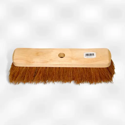 [000273] Borstel kokos 33 cm blank hout extra