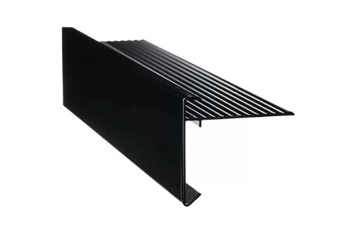 [DAKR6064ZWS] Aluminium Dachrand Standard 60x64mm schwarz strukturiert coatex l=2.5m