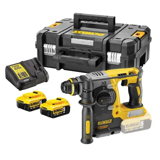 [DCH273P2T-QW] 18V XR Brushless SDS + marteau combiné 2x 5.0 Ah dans une valise TSTAK