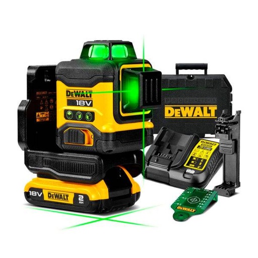 [DCLE34031D1-QW] 18V 3x360° Kompakt-Laser, 1x 2Ah - G