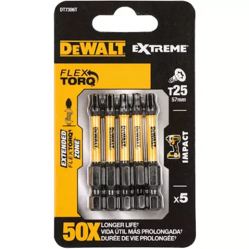 [DT7396T-QZ] IMPACT Torsion 50mm Torx T25 (5szt)
