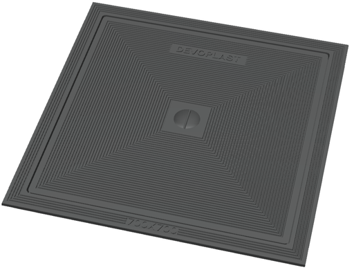 [GDE60] Couvercle en fonte simple KM=60x60 VO=50x50 A15