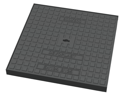 [GDZ70] Cast iron lid KM=70x70 VO=60x60 B125