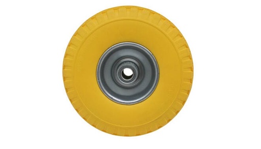 [IN011089] Roue de chariot de grenier, entièrement en PU, 3.00-4, jaune, max. 80 kg