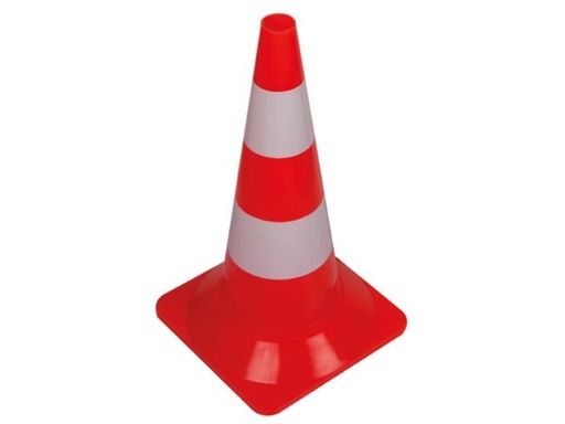 [KEGEL50] Cône de signalisation 50 cm rouge/blanc