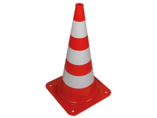 [KEGEL75] Cône de signalisation 75 cm rouge/blanc