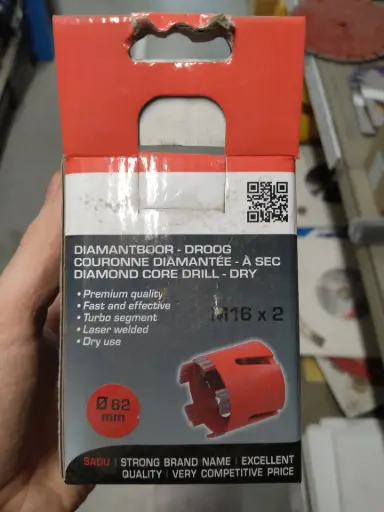[KROON82] Diamantboor dia 82 droog M16