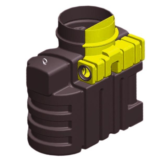 [KWS3B] Kohlenwasserstoff PSDC3 DN100 Öl- und Benzinabscheider 3l/s mit Bypass