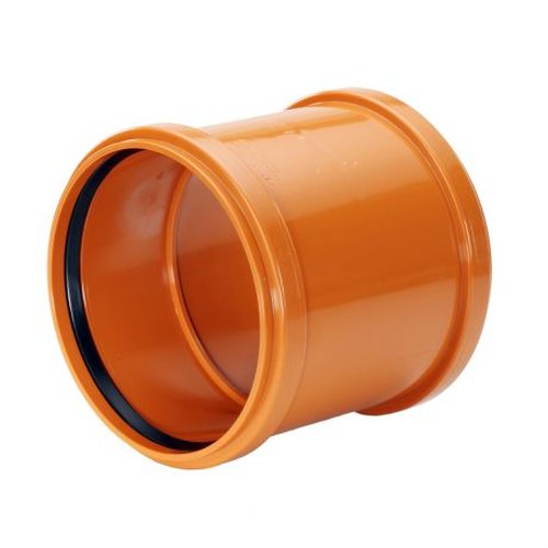 [MB110RB] PVC steekmof dia 110 roodbruin benor SN8