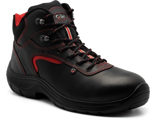 [MERCURIO43] Chaussure de travail GAR mercurio mid S3 noir/rouge taille 43