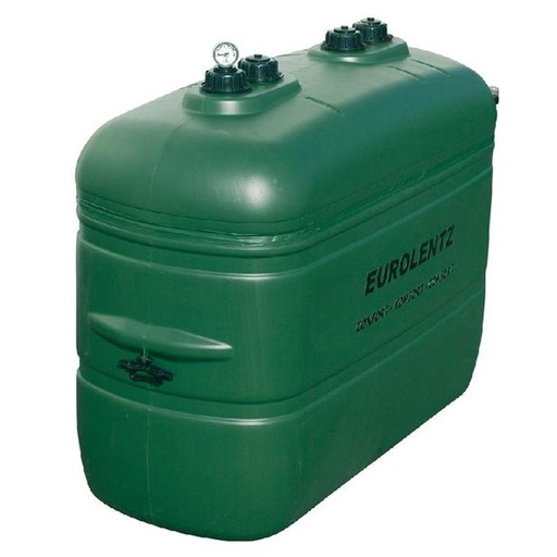 [MZ1000DW] Mazouttank groen 1000l dubbelwandig bovengronds PE