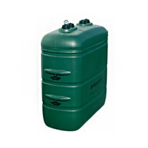 [MZ1500DW] Mazouttank groen 1500l dubbelwandig bovengronds PE 