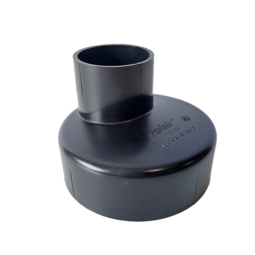 [PE12590S] PE-Ablaufadapter kurz 125x90 Exc 2x Stutzen BENOR
