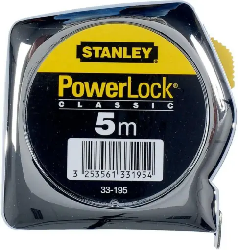 [1-33-195] Stanley tape measure 'powerlock' 5m with 25mm
