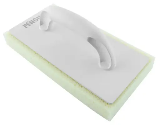 [PL279028] Plastikowa szpatułka z grubą żółtą gąbką / kratkowana 270x140x30mm