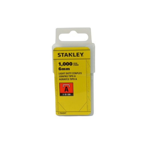 [1-TRA204T] Stanley Heftklammern 6mm Typ A-1000Stück