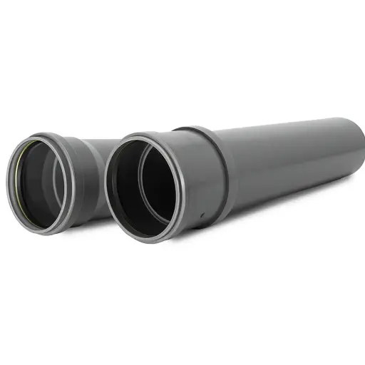 [PP250SN86G] Tuyau d'égout PP dia 250x8.6mm face gris benor SN8 l=6m