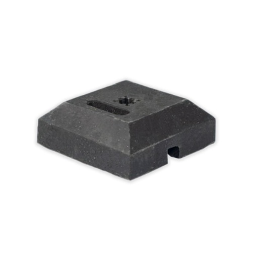 [RUBBER15] Pied en caoutchouc pour panneaux de signalisation 12 kg + trou 40/40
