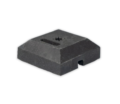 [RUBBER15] Rubbervoet voor verkeersborden 15 kg + gat 40/40