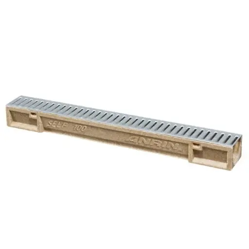 [STAN001] ANRIN SELF-100-caniveau intelligent polyester + grille galvanisée A15 (108pcs/pal) polyboy