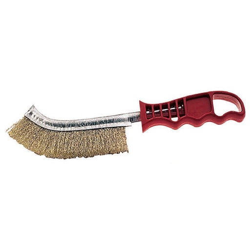 [TB700018] Brosse en acier courbée avec manche en PVC