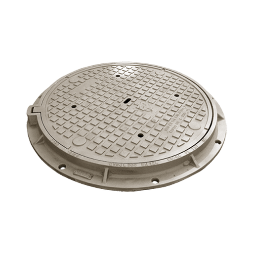 Gegossene Fahrbahnabdeckung Typ 3L C250 - VO=700mm H=65mm mit Gummiring (früher T37) COPRO