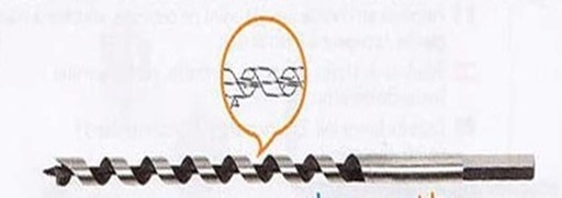 [UT70762] Wiertło spiralne do drewna Utilvo typu Lewis 20x460mm