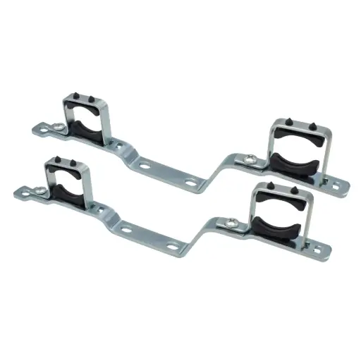 [OPHANGB1"3] Double suspension bracket for manifold brass nickel-plated 1" (2pcs/set)