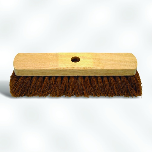 [BO000243] Brush sweeping brush coco white wood knot 30 cm