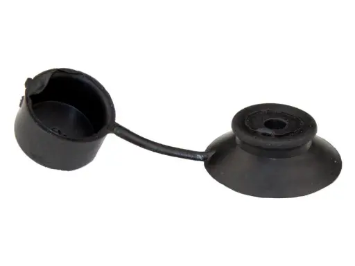 [1107.9200] Afdekkapje zwart (EPDM) 4.5mm cap&rozet (50st)  