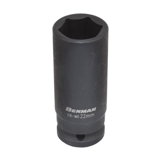 [BENDOP12L15] Dopsleutel 1/2" x 15mm impact zwart (lang) l=78mm BENMAN 
