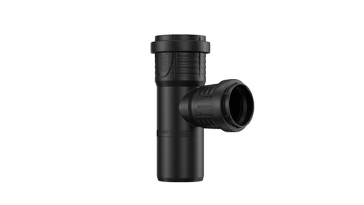 [PPTS1608] Pièce en T sanitaire en PP dia 160 87° 2xMsp