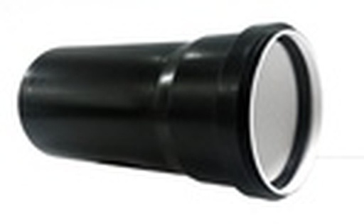 [PP32SAN1] Tube PP sanitaire dia 32x1.8 bouffant noir l=1m