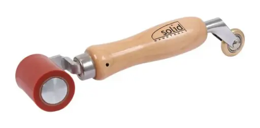 [AANDRUKCOMBI45] Pressure roller "Combi "Silicon 45 mm and brass wheel 6 mm