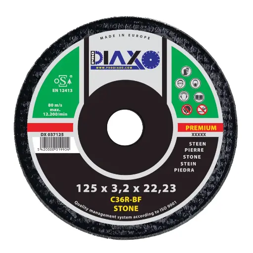 [SNIJSCHIJF125-3,2] Doorslijpschijf Ø125 x 3,2 STEEN  