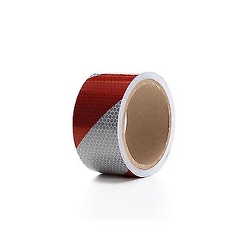 [REFLEC5cmx5mZELFKL] Reflecterende tape zelfklevend rood/wit 
