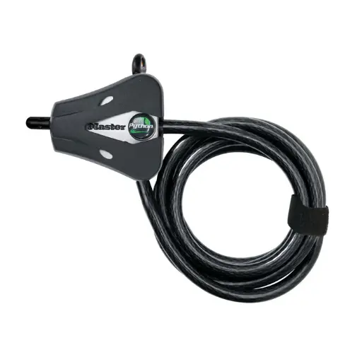 [8418EURD] Blokada rowerowa z kluczami i regulowaną linką blokującą 1,8 m x 8 mm