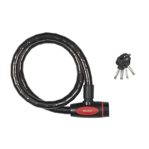[8228EURDPROSM] Fietsslot Zwart met sleutels 1,8m x 18mm 