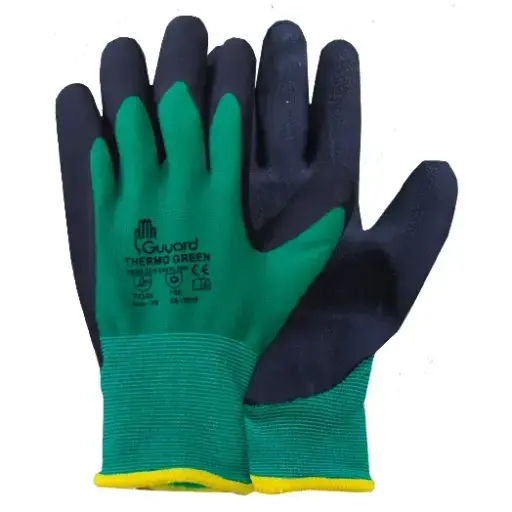 Handschuh Guyard thermo grün winter hs nylon latex