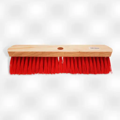 [001061] Borstel straatbezem zuiver pvc vlak Hout 60cm 
