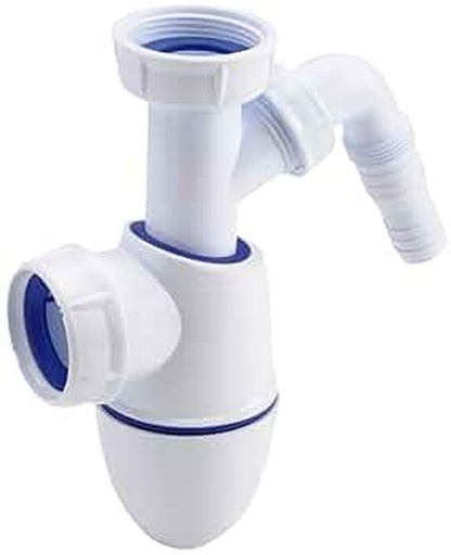 [BESIF6/4X40INJECT] Bekersifon BM20 bi-injectie wasmachine-aansluiting 6/4x40 mm 