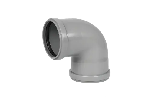[PPB1258SN8G] PP Rura kanalizacyjna narożna śr. 125mm 87° 2xM szara benor SN8