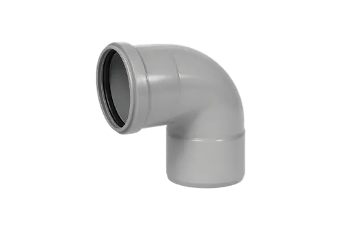 [PPB2008SN8G] Coude PP tuyau d'égout dia 200mm 87° 2xM gris benor SN8