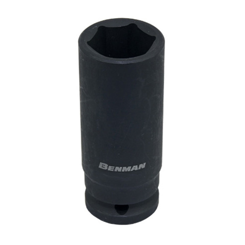 [SLAG12L32] Impact deep socket, black, Benman 1/2", 78mm 32mm