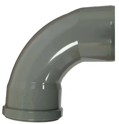 [BBS1108S] PVC bocht dia 110 87° MSp grijs benor SN8  lang