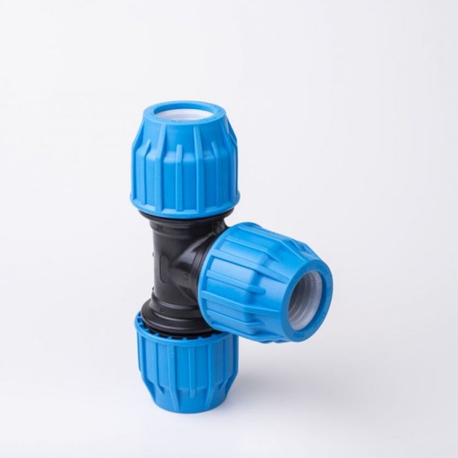 [20412003032] PE koppeling druk T-stuk 32mm SDR11 PN16