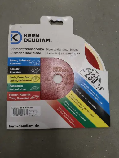 [24-098] Disque diamanté, diamètre 230 x 22,23, pour carrelage, fin